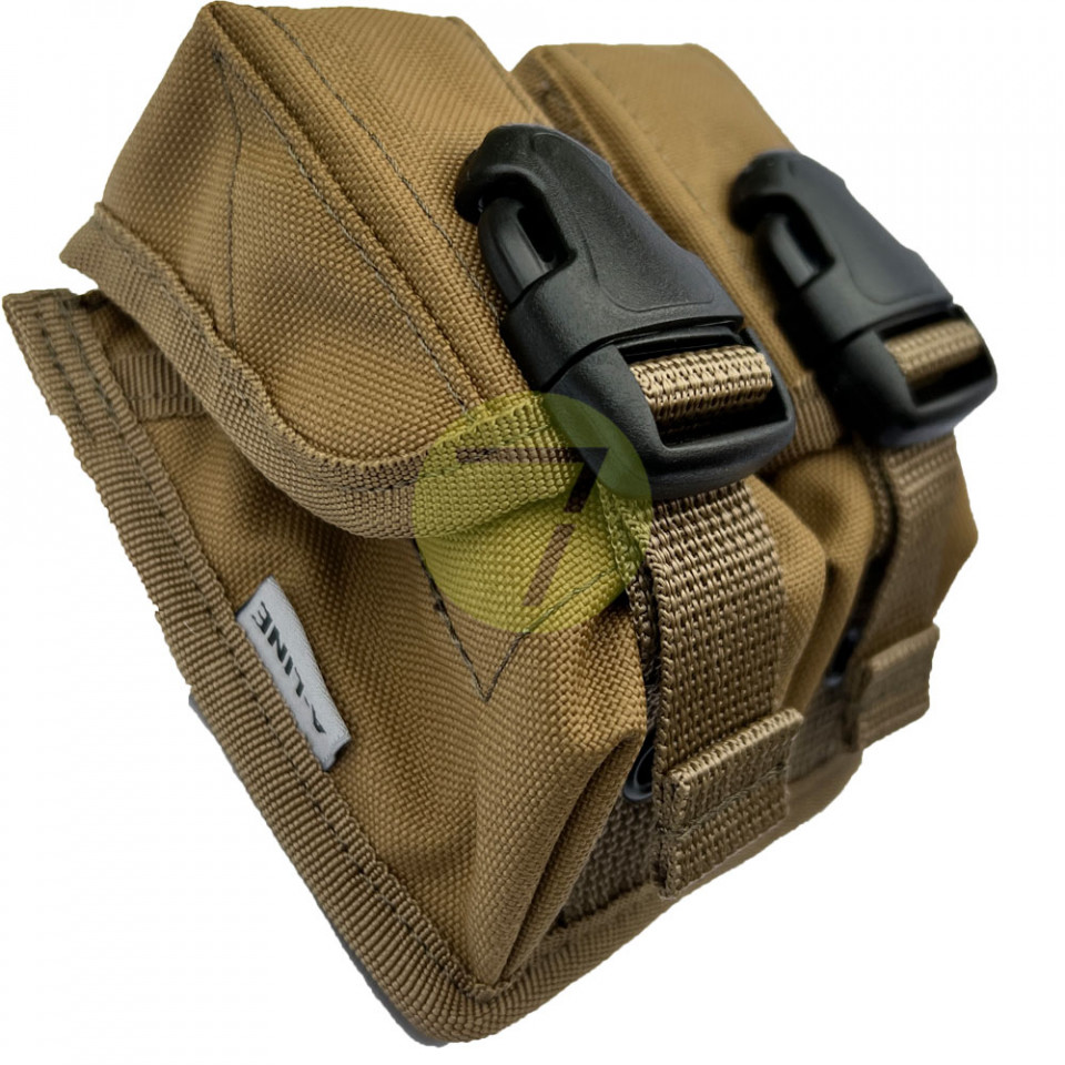 СМ2 MOLLE-совместимый подсумок для двух ручных гранат РГД, койот