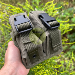 СМ2 MOLLE-совместимый подсумок для двух ручных гранат РГД, олива СМ2 MOLLE-совместимый подсумок для двух ручных гранат РГД, олива