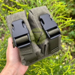 СМ2 MOLLE-совместимый подсумок для двух ручных гранат РГД, олива