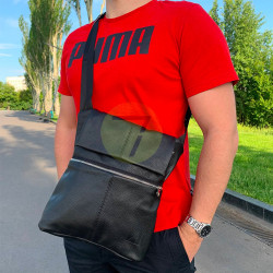 Плечевая сумка с кобурой A-line А40 кожаная, черная Плечевая сумка с кобурой A-line А40 кожаная, черная