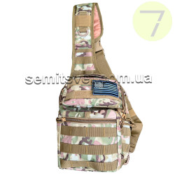 Сумка тактическая MOLLE синтетическая плечевая мультикам Сумка тактическая MOLLE синтетическая плечевая мультикам