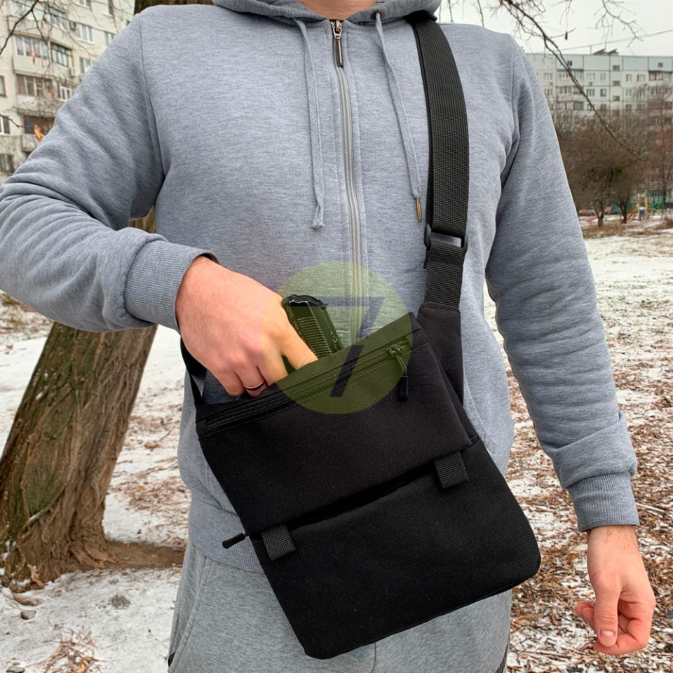 Сумка-кобура С5 плечевая для повседневной носки, черная