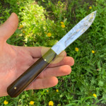 Нож нескладной №2600 с кожаными ножнами Нож нескладной №2600 с кожаными ножнами