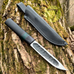 Нож Якут-169 ручной работы сталь 95х18 с кожаным чехлом Нож Якут-169 ручной работы сталь 95х18 с кожаным чехлом