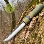 Нож Якут-170 ручной работы сталь 95х18 с кожаным чехлом Нож Якут-170 ручной работы сталь 95х18 с кожаным чехлом
