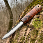 Нож Якут-181 ручной работы сталь 95х18 с кожаным чехлом Нож Якут-181 ручной работы сталь 95х18 с кожаным чехлом