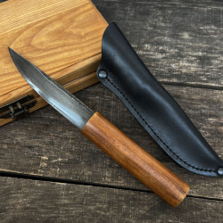 Нож Якут-42 ручной работы сталь ШХ15 с кожаным чехлом Нож Якут-42 ручной работы сталь ШХ15 с кожаным чехлом