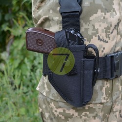 Кобура набедренная синтетическая на ПМ черная