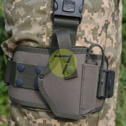 Кобура набедренная, поясная 2в1 с платформой синтетическая на Форт-17 олива