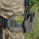 Кобура набедренная, поясная 2в1 с платформой синтетическая на Форт-17 олива