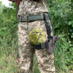 Кобура набедренная ЛЕВША синтетическая на ПМ олива Кобура набедренная ЛЕВША синтетическая на ПМ олива