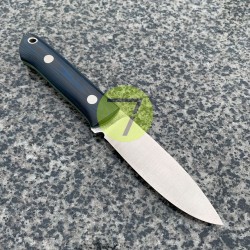 Нож нескладной ручной работы ПОМОЩНИК №34 (сталь N690) с кожаными ножнами Нож нескладной ручной работы ПОМОЩНИК №34 (сталь N690) с кожаными ножнами