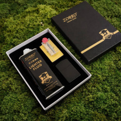 Подарочный набор с бензиновой зажигалкой Zorro