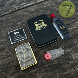 Бензиновая зажигалка Semitsvet №346 gold