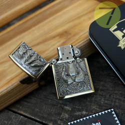 Бензиновая зажигалка Semitsvet №346 gold