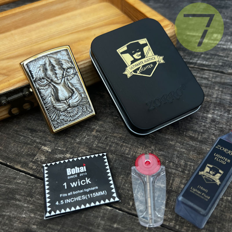 Бензиновая зажигалка Semitsvet №346 gold