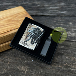 Бензиновая зажигалка Крылья 375-1 Бензиновая зажигалка Крылья 375-1