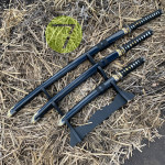 Набор катан самурайские мечи 3в1 Вакидзаси Tanto Katana глянец