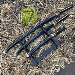 Набор катан самурайские мечи 3в1 Вакидзаси Tanto Katana глянец Набор катан самурайские мечи 3в1 Вакидзаси Tanto Katana глянец