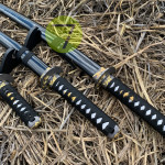 Набор катан самурайские мечи 3в1 Вакидзаси Tanto Katana глянец